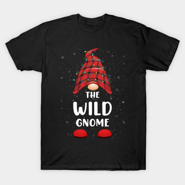 Wild Gnome Red Buffalo Plaid Christmas Pajama Matching Family T-Shirt by kamahashirt